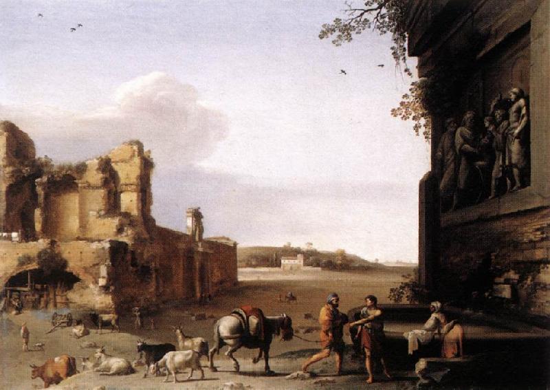 POELENBURGH, Cornelis van Ruins of Ancient Rome af Germany oil painting art
